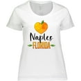 thumbnail image 3 of Inktastic Naples Florida Orange in Heart Women's Plus Size T-Shirt, 3 of 5