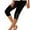 Black, variant on Tittly Capri Pants for Women Womens Leggings Fashion Casual Daily Lace Short Capri Pants Casual Solid High Waist Slim Pants Women's Capri Pants Womens Workout Bottoms Lounge Pants Women Black L
