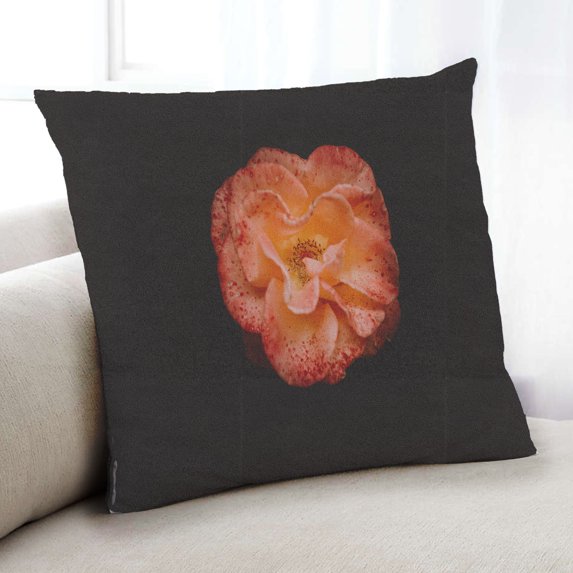 Ahgly Company Color Focus Black Indoor Throw Pillow, 18 inch by 18 inch