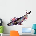 thumbnail image 1 of Floral Watercolor Space Whale Wall Decal Wallmonkeys Peel and Stick Graphic (24 in H x 24 in W) WM502700, 1 of 4