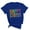 Dark Blue, variant on XMMSWDLA Women Happy Easter T Shirt T-Shirt Letter Printed Shirts Short Sleeve Tops Yoga Tops Woman