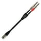 thumbnail image 2 of Cable para Audio SC137 6.3x2 Mono a 1 Cannon Macho XSS Bajo nivel de ruido, Negro, 2 of 3