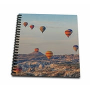 3dRose Turkey, Anatolia, Cappadocia, Goreme. Group of Hot air balloons. - Mini Notepad, 4 by 4-inch