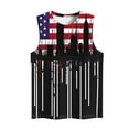 thumbnail image 4 of Womens Tops Plus Size Independence Day Sleeveless Round Neck Casual Top Multicolor XXXXXL, 4 of 4