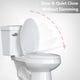 thumbnail image 2 of Elongated toilet seat cover - slow close, never loosen, easy to install y clean, made of polypropylene (pp), blanca, 2 of 7