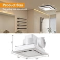 thumbnail image 2 of Extractor de baño con luz TOYOUSEA 30x30 cm 140CFM 1.0 Sone, 2 of 7