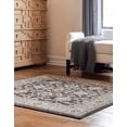 thumbnail image 3 of Rugs.com Charlotte Collection Rug – 5 Ft Square Gray Low-Pile Rug Perfect For Living Rooms, Kitchens, Entryways, 3 of 8