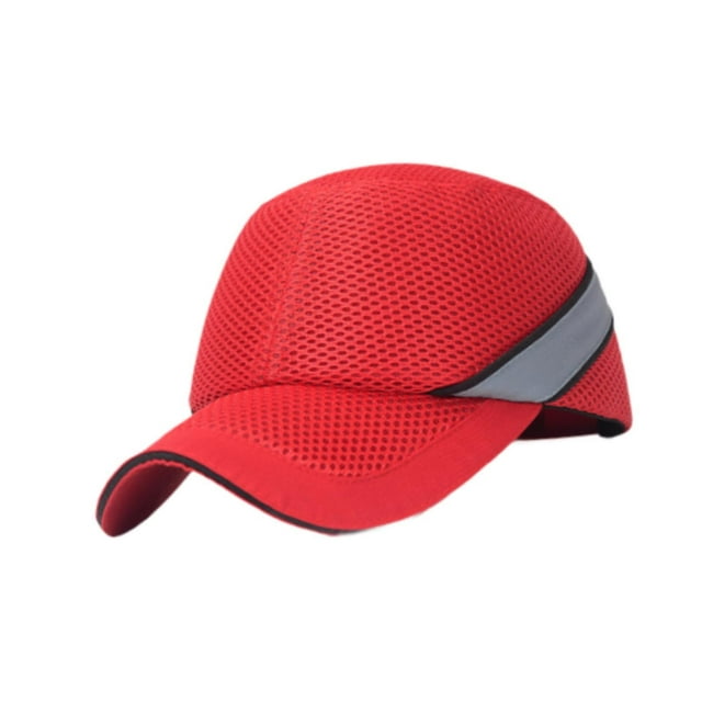 Gorra de béisbol Bump Cap, regalo práctico y cómodo para hombres y mujeres. Casco de seguridad para jardinería, senderismo, equitación, ciclismo Rojo