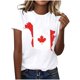 thumbnail image 1 of Tops de Cuello Redondo para las Mujeres Nuevo Suéter de Manga Corta, Camiseta de Poliéster Impresa Casual, 1 of 3