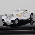 thumbnail image 3 of Vintage Car Model Mercedes Benz 500K 1 28 Alloy Die-Cast Simulation Static Model Gift for Kids Fans Collection(White), 3 of 4
