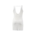 thumbnail image 3 of Ropa Playa Ocean Pacific para Mujer Vestido Corto Tejido Cuello Redondo Sin Mangas Blanco Talla EG, 3 of 4