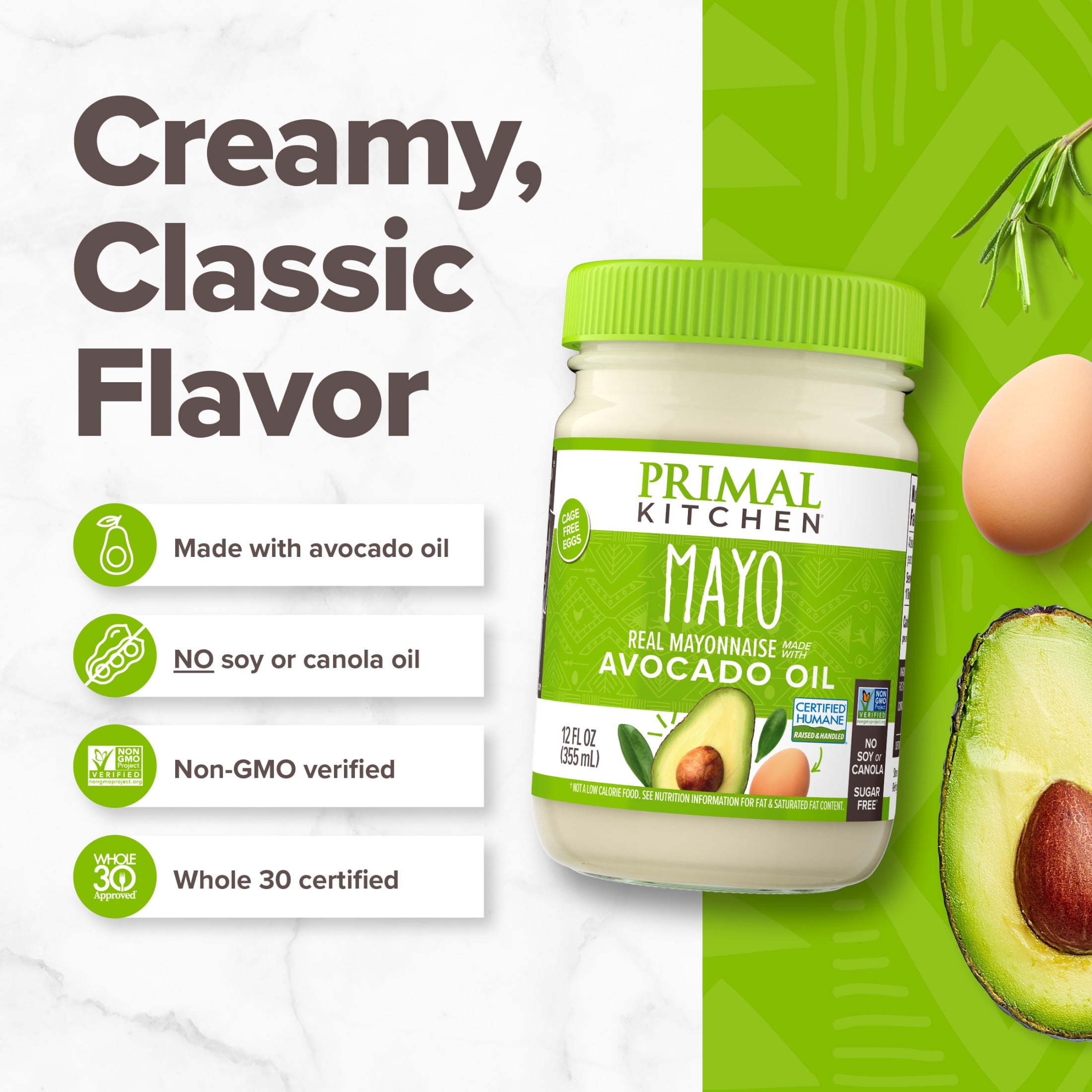 Primal Kitchen Avocado Oil Mayo 12 oz