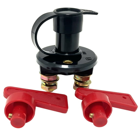 INTBUYING Battery Kill Switch 12V-24V Battery Disconnect Battery-blocking Switch for Car Truck Vehicle Screw Diameter 10mm