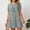 42-Gray, variant on SELONE Boho Dresses for Women Summer Linen Short Sleeve Loose Fit Cotton Round Neck Midi Dresses for Women Plus Size Dress Tshirt Dress for Everyday Wear Beach Vacation Day to Night Gray XL