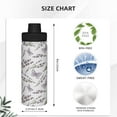 thumbnail image 3 of Fotbe Lavender And Butterfly Pattern 18 Oz Sports Insulated Kettle Vacuum Cup Stainless Steel Travel Mug Cup Thermal Flask,Insulated Kettle for Cycling Gym Basketball Outdoor, 3 of 7