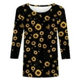 thumbnail image 2 of SHE IS My Orders Placed Crewneck T Shirts for Women Plus Size Womens Long Sleeve Tops Dressy Casual Fall Long Sleeve Blouses for Women Dressy Black Vintage Shirts for Women Trendy, 2 of 4