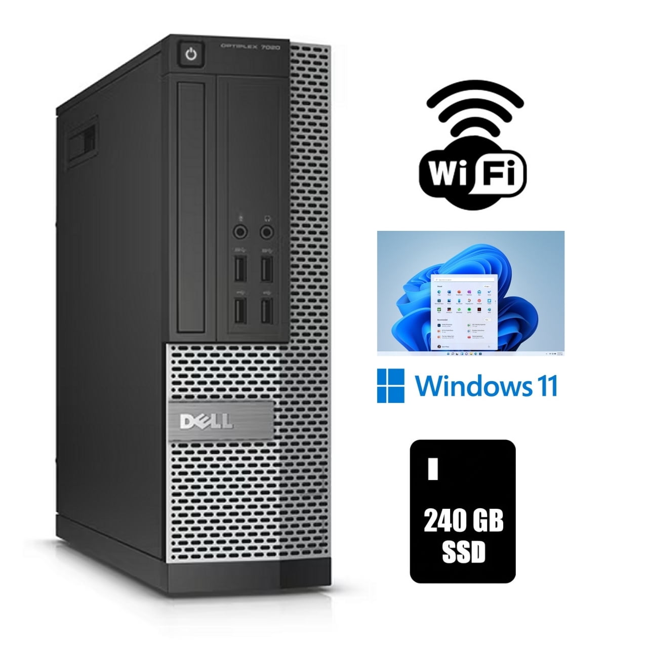Dell Windows 11 Pro Desktop Computer with Intel Core i5 Quad-Core