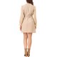 thumbnail image 3 of INSPIRE CHIC Vestido Blazer de Doble Botón de Manga Larga a Rayas para Mujeres Color Durazno XS, 3 of 6