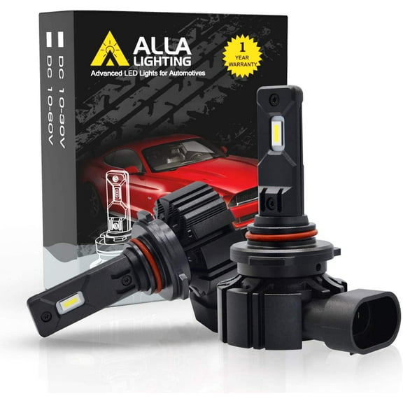Alla Lighting 6000LMs PY20D Base 9140 9145 H10 LED CANBUS Fog Lights Bulbs Replacement, 6500K Xenon White Upgrade 9040 9040 9155 CSP-SMD, Xtreme Super Bright