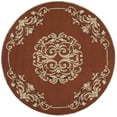 thumbnail image 2 of Safavieh Easy Care Chanelle Floral Area Rug, Rust/Multi, 8' x 8' Round, 2 of 8