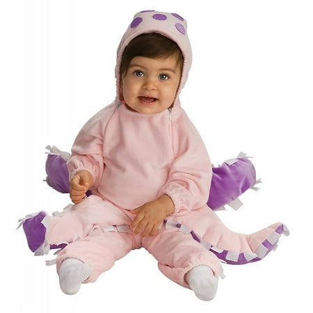 rubie's costume newborn deluxe octopus costume, pink/purple,