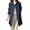 Navy-06, variant on Womens Mid Length Single Breasted Coat Classic Spring Fall Elegant Jackets Casual Trench Coats Outerwear