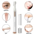 thumbnail image 5 of PRITECH Electric Eyebrow Trimmer Painless Facial Hair Remover for Chin Neck Upper Lip, Precision Shaver with Comb & Replaceable Blades, Battery Powered Portable for Body & Peach Fuzz, 5 of 7