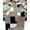 Color Blockppa0633, variant on Farmhouse Table Runner Linen Burlap Table Runners 36 Inches Long, Modern Abstract Art Color Block Gray and Brown Table Runner for Dresser, Party, Living Room, Dining Table Decor 13"x36"