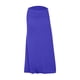 thumbnail image 4 of Falda midi acampanada elástica con fruncidos y cintura alta para mujer - Falda maxi informal de color liso, 4 of 4