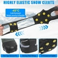 thumbnail image 4 of GoXteam Ice Snow Cleats for Shoes Boots, Walk Traction Cleats Rubber Crampons Anti 10-Stud Winter Ice Cleat -on Stretch Footwear for Women Men Kids, 4 of 7