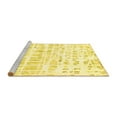 thumbnail image 2 of Ahgly Company Machine Washable Indoor Rectangle Solid Yellow Modern Area Rugs, 3' x 5', 2 of 4