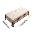 thumbnail image 3 of Christmas Decorations Table Cloth Christmas And Anti Tablecloth Creative Printed Dining Table Mat Coffee Table Cloth Festive Atmosphere Decoration Disposable Thickened Tablecloth, 3 of 6