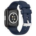 thumbnail image 5 of Replacement Silicone Strap, Sport Watchband Adjustable Watchband Strap Comfortable Breathable Sweat-Absorbent for Amazfit Bip 3 Pro/Bip 3/ Bip U/Bip/Bip Lite (Blue), 5 of 8