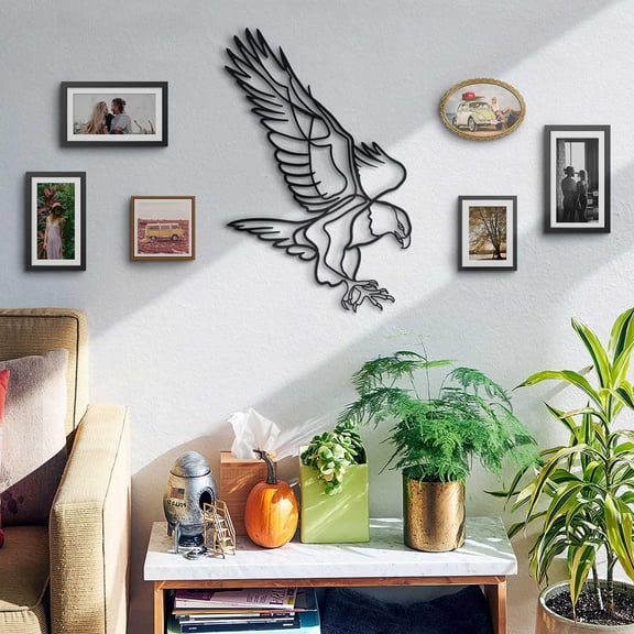 SUSSEXHOME Aquila Metal Wall Art – Home Office and Living Room Decoration – Metal Wall Decor, Modern Style (27.2" (L) x 18.1" (W) (69 cm x 46 cm))