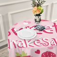 thumbnail image 6 of YAZAOO Round Tablecloth Strawberry Pattern Pattern Tableclothes, 6 of 8