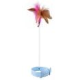 thumbnail image 1 of Collar de Plumas para Gatos, Juguetes Ajustables, Flexibles, Interactivos, DiverTidos, Varita de Plumas para Gatos Con Campana para Juegos en Interiores, 1 of 8
