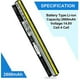 thumbnail image 1 of Shareway Batería de Repuesto para Laptop de 4 Celdas para Lenovo G40 G40-45 G40-70M G40-80 G50 G50-45 G50-70M G50-80 Z50-30 Z50-70 Z40-70 L12L4A02 [14.8V 2600mAh], 1 of 2
