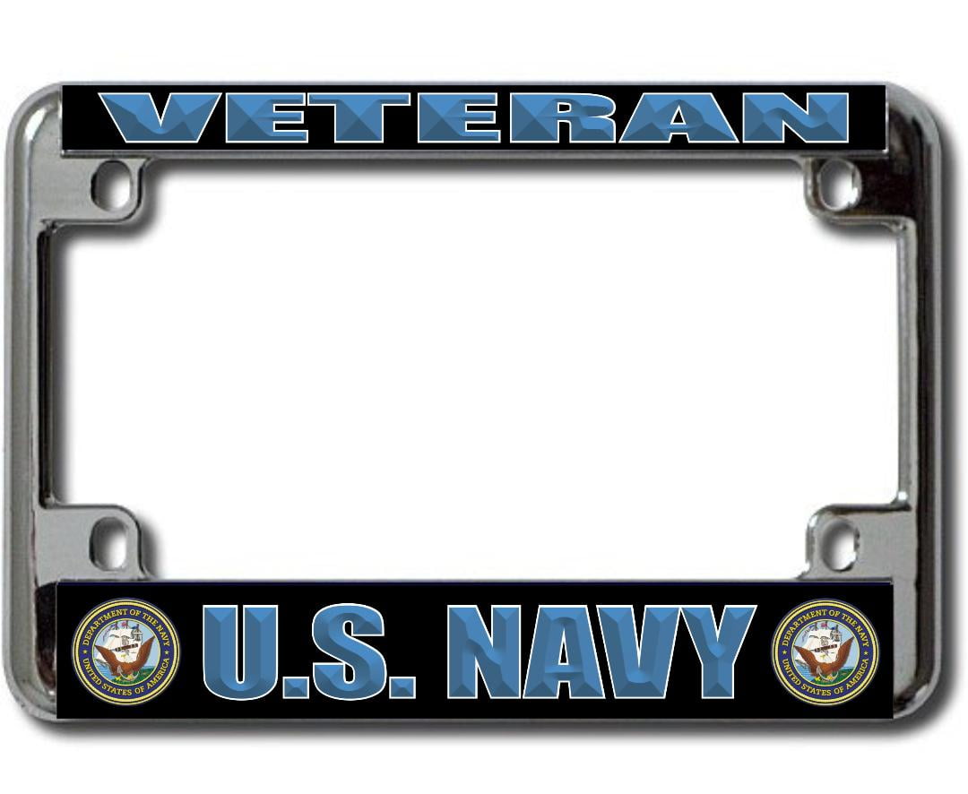 Chrome Motorcycle License Plate Frame for 7" x 4" Motorcycle Plates Chrome Frame Chrome Motorcycle License Plate Frame for 7" x 4" Motorcycle Plates Chrome Frame