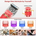 thumbnail image 6 of Dog Hair Clippers, USB Rechargeable Cordless Dog Grooming Clippers Kit with LED Display, Low Noise Heavy Duty Pet Hair Shaver Trimmers Set IPX7 Waterproof for Dogs Cats Thick Coats, 6 of 8