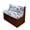 Blue Leaf Pattern, variant on XYZCANDO RV Dinette Cushion Covers, Compatible with Camper Furniture, Camper Cushion Covers for Bench Dinette Booth Seats Split Seat