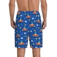 thumbnail image 4 of Lsque Dinosaur Driving Mens Sleep Pajama Shorts,Short Pajama Pants, Cotton Ultra-Soft Knit-Small, 4 of 9