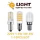 thumbnail image 2 of Mini lámpara LED de maíz de cristal, AC220V E14, luz blanca cálida súper brillante sin estroboscópico, adecuada para iluminación de hoteles y centros comerciales, 2 of 4