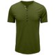 thumbnail image 1 of Camisas de Manga Corta de los Hombres Slim Fit Cuello Redondo Superior, Ligero Poliéster Casual de Manga Corta Blusa, 1 of 5