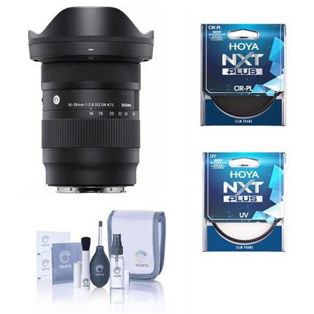 UPC: 0192223214286 | 16-28mm f/2.8 DG DN Contemporary Lens for Leica L  Bundle with Hoya NXT Plus 72mm UV+CPL Filter Kit and Cleaning Kit