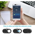 thumbnail image 4 of Webcam Cover, Camera Cover Slide, 0.027 Inch Ultra-Thin Metal Camera Privacy Covers for Laptop, PC, Smartphone, Protect Your Visual Privacy and Security (Black - 3 Pack), 4 of 7