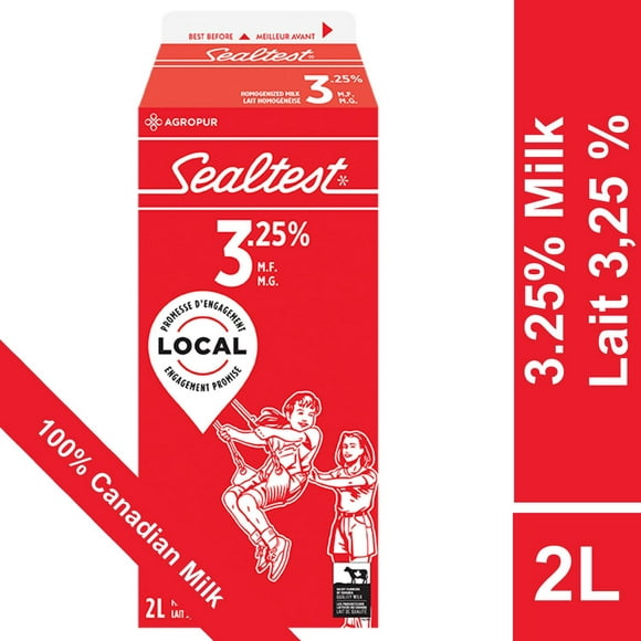 Sealtest Homogenized 3.25% Milk, 2 L