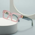 thumbnail image 3 of Glasses Riding Ladies Oversized Blue Light Glasses Fashion Thick Square Computer Eyewear Practical Lightweight Frames for All, 3 of 3