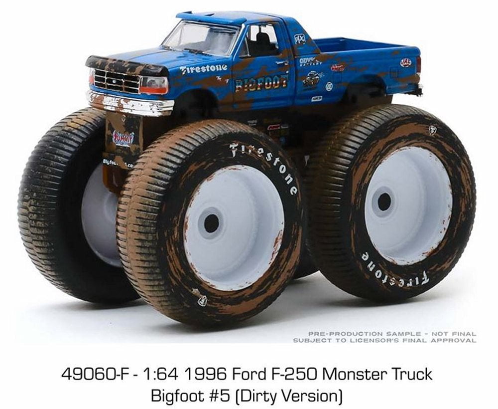 GreenLight　1996 FORD F-250 BIGFOOT #5 1996 Ford F-250 Monster Truck, Bigfoot #5 - Greenlight 49040