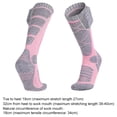 thumbnail image 4 of Ropa de Deporte Calcetines de calefacción eléctrica Calentador de pies de invierno para acampar en la nieve Senderismo Esquí (rosa), 4 of 6