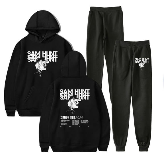 Sam Hunt Tour 2025 Hoodie Pants Sets Merch Men/Women Sweatshirt Pants Two Piece Set Fashion Streetwear